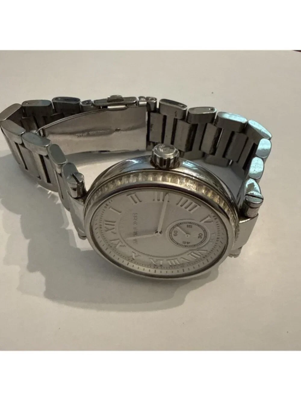Michael Kors Skylar MK5866 Stainless Steel Analog Dial Quartz Watch NEW BATTERY
